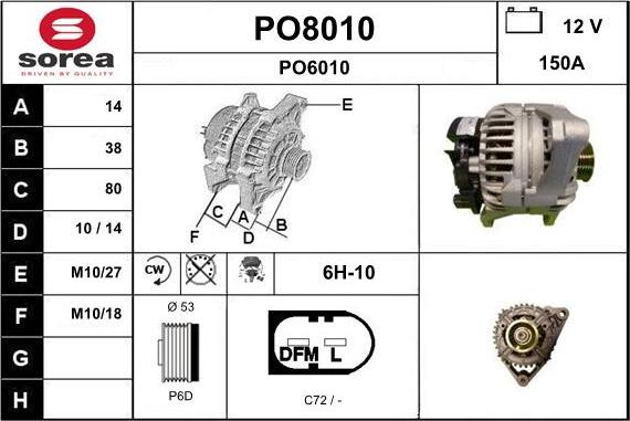 SNRA PO8010 - Ģenerators adetalas.lv