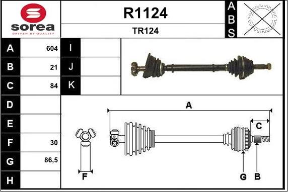 SNRA R1124 - Piedziņas vārpsta adetalas.lv