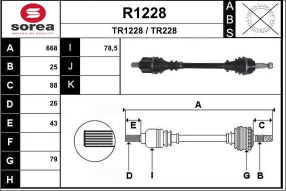 SNRA R1228 - Piedziņas vārpsta adetalas.lv