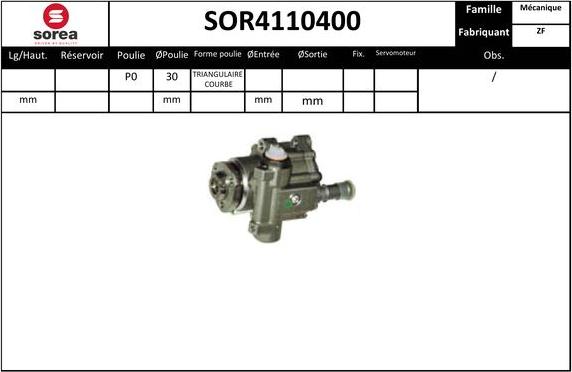 SNRA SOR4110400 - Hidrosūknis, Stūres iekārta adetalas.lv