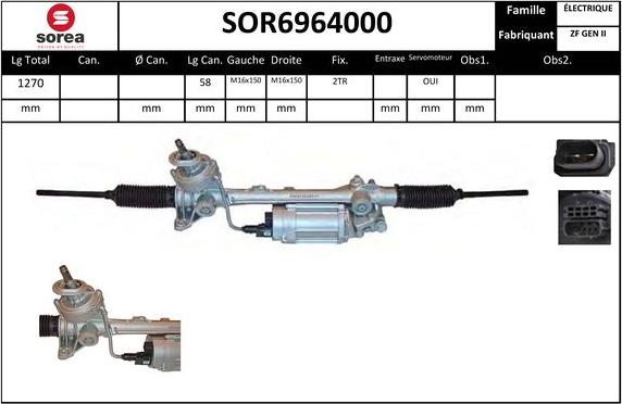 SNRA SOR6964000 - Stūres mehānisms adetalas.lv