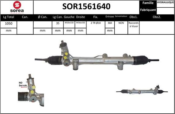 SNRA SOR1561640 - Stūres mehānisms adetalas.lv