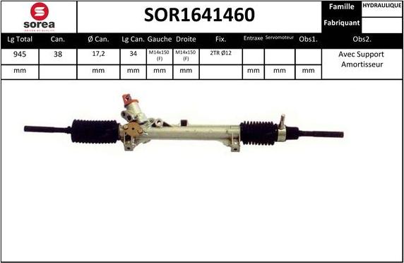 SNRA SOR1641460 - Stūres mehānisms adetalas.lv