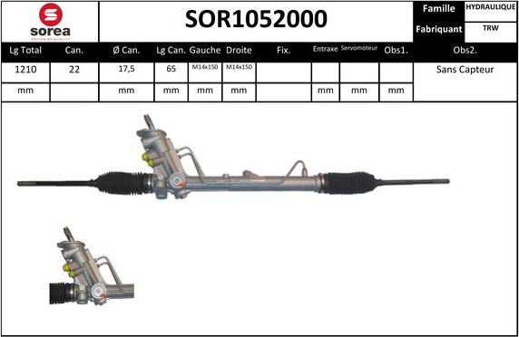 SNRA SOR1052000 - Stūres mehānisms adetalas.lv