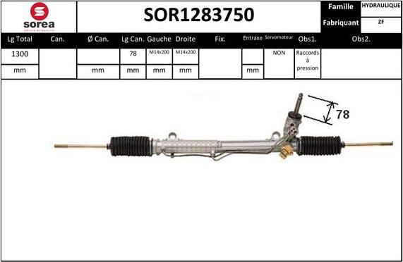 SNRA SOR1283750 - Stūres mehānisms adetalas.lv