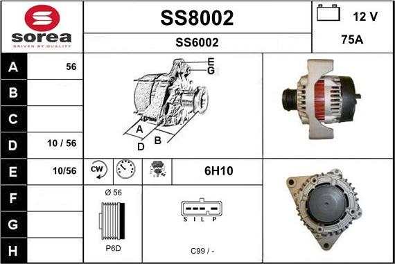 SNRA SS8002 - Ģenerators adetalas.lv