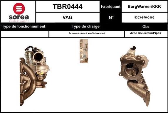 SNRA TBR0444 - Kompresors, Turbopūte adetalas.lv