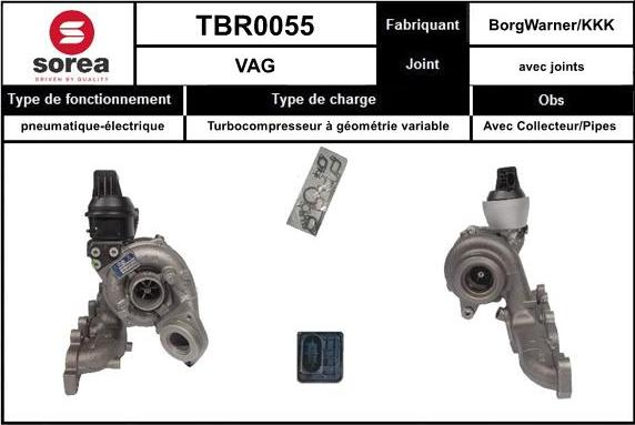 SNRA TBR0055 - Kompresors, Turbopūte adetalas.lv