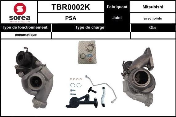 SNRA TBR0002K - Kompresors, Turbopūte adetalas.lv