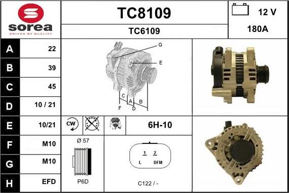 SNRA TC8109 - Ģenerators adetalas.lv