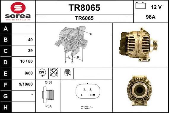 SNRA TR8065 - Ģenerators adetalas.lv