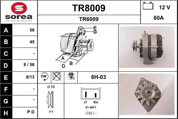 SNRA TR8009 - Ģenerators adetalas.lv