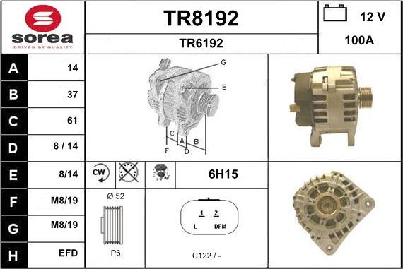 SNRA TR8192 - Ģenerators adetalas.lv