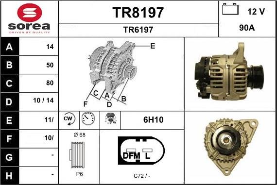 SNRA TR8197 - Ģenerators adetalas.lv