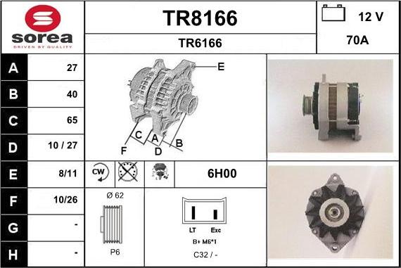 SNRA TR8166 - Ģenerators adetalas.lv