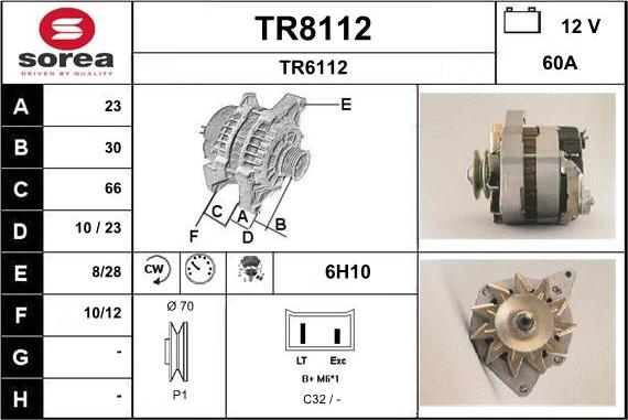 SNRA TR8112 - Ģenerators adetalas.lv