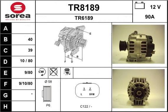 SNRA TR8189 - Ģenerators adetalas.lv