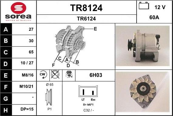 SNRA TR8124 - Ģenerators adetalas.lv