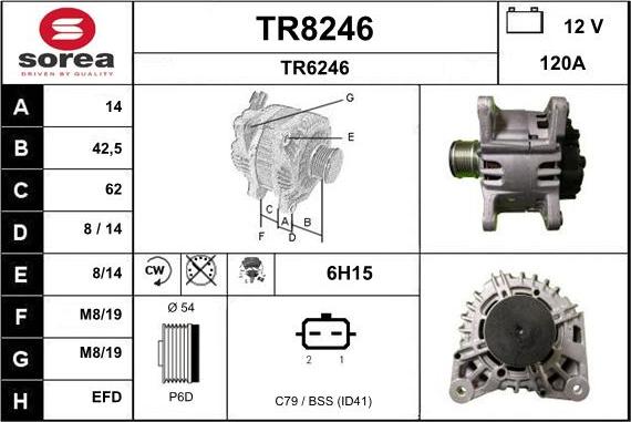 SNRA TR8246 - Ģenerators adetalas.lv