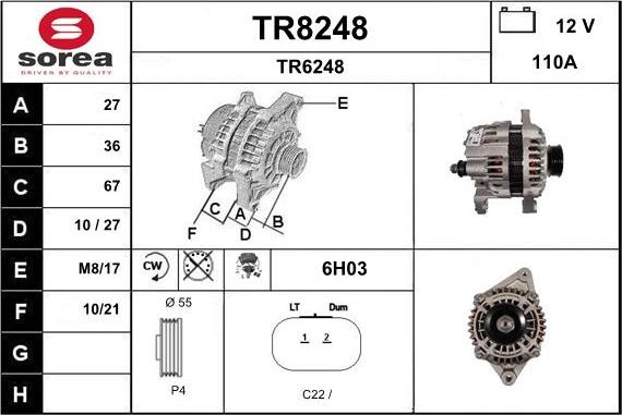 SNRA TR8248 - Ģenerators adetalas.lv