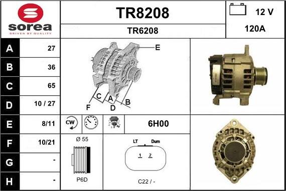 SNRA TR8208 - Ģenerators adetalas.lv