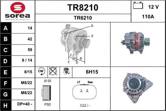 SNRA TR8210 - Ģenerators adetalas.lv