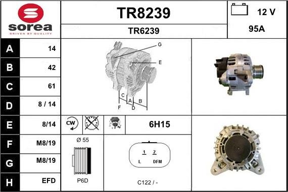 SNRA TR8239 - Ģenerators adetalas.lv