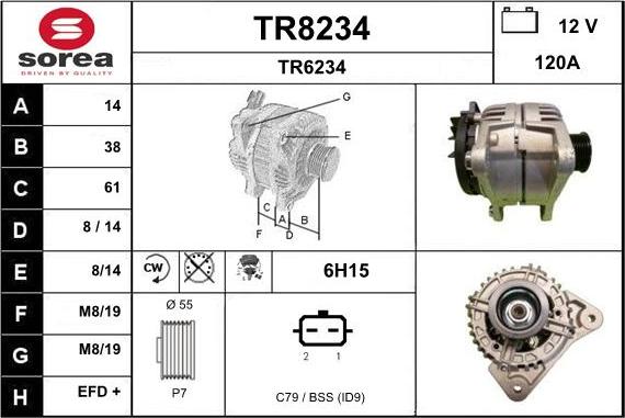 SNRA TR8234 - Ģenerators adetalas.lv