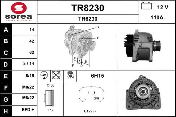 SNRA TR8230 - Ģenerators adetalas.lv