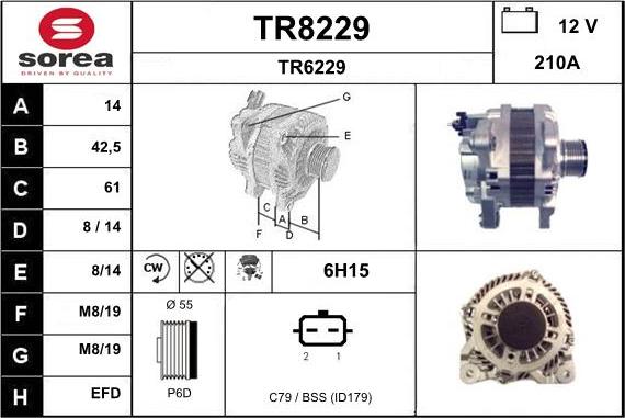 SNRA TR8229 - Ģenerators adetalas.lv