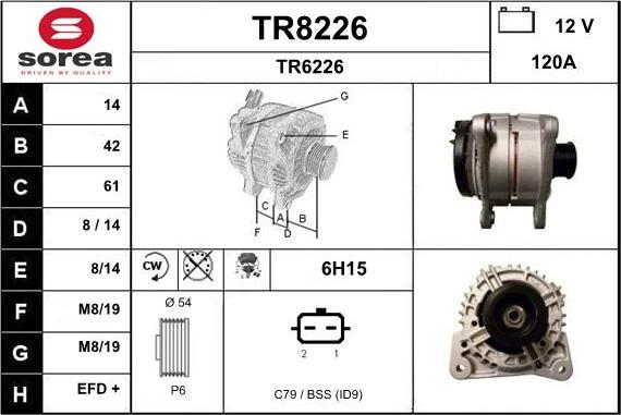 SNRA TR8226 - Ģenerators adetalas.lv