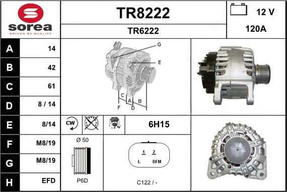 SNRA TR8222 - Ģenerators adetalas.lv