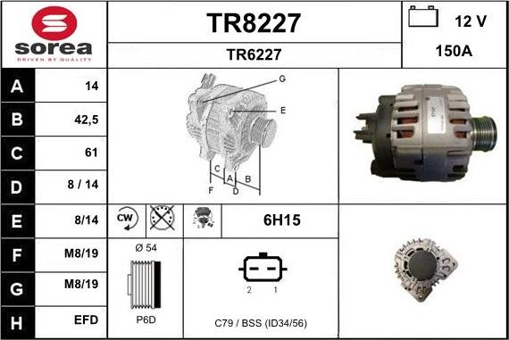 SNRA TR8227 - Ģenerators adetalas.lv