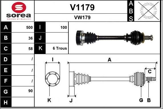 SNRA V1179 - Piedziņas vārpsta adetalas.lv