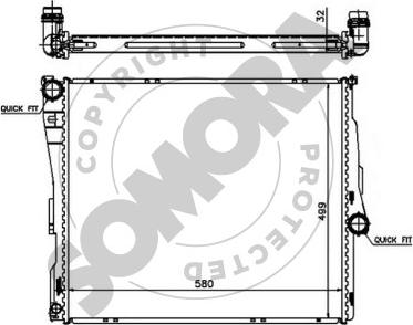 Somora 044040 - Radiators, Motora dzesēšanas sistēma adetalas.lv