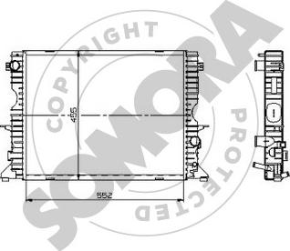 Somora 153240 - Radiators, Motora dzesēšanas sistēma adetalas.lv