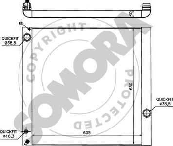 Somora 152340B - Radiators, Motora dzesēšanas sistēma adetalas.lv