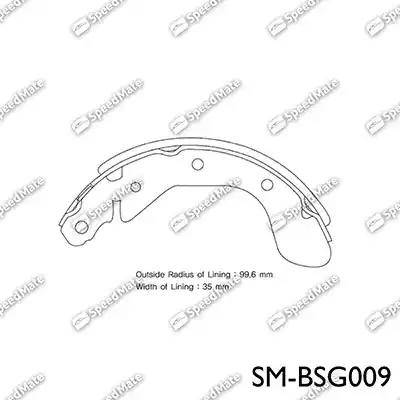 SpeedMate SM-BSG009 - Bremžu loku komplekts adetalas.lv