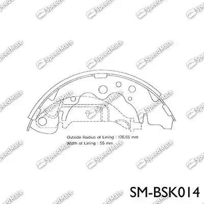 SpeedMate SM-BSK014 - Bremžu loku komplekts adetalas.lv