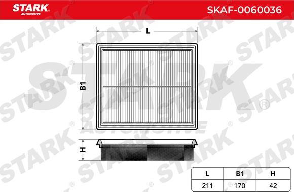 Stark SKAF-0060036 - Gaisa filtrs adetalas.lv