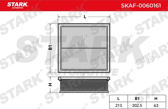 Stark SKAF-0060161 - Gaisa filtrs adetalas.lv