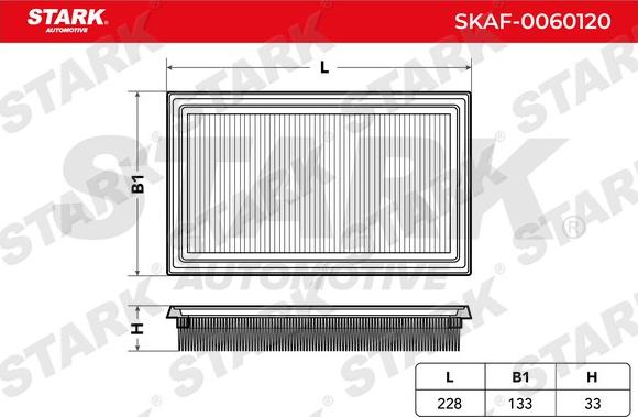 Stark SKAF-0060120 - Gaisa filtrs adetalas.lv