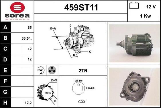 STARTCAR 459ST11 - Starteris adetalas.lv