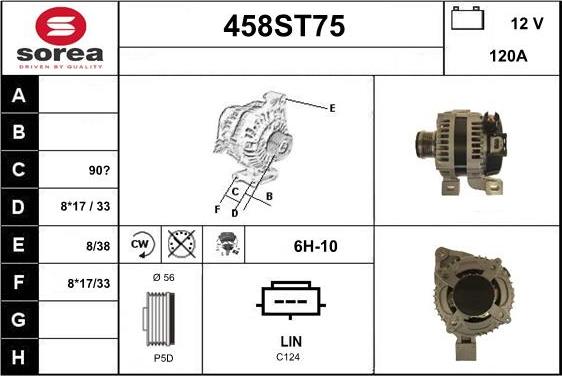 STARTCAR 458ST75 - Ģenerators adetalas.lv