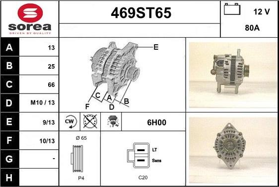 STARTCAR 469ST65 - Ģenerators adetalas.lv