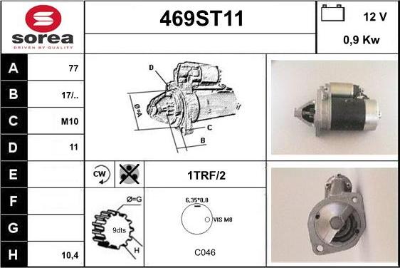 STARTCAR 469ST11 - Starteris adetalas.lv