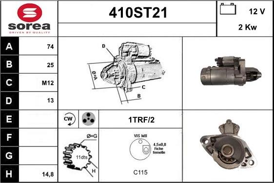 STARTCAR 410ST21 - Starteris adetalas.lv