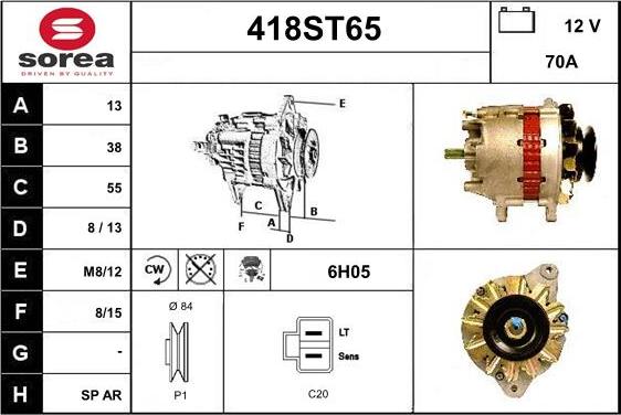 STARTCAR 418ST65 - Ģenerators adetalas.lv