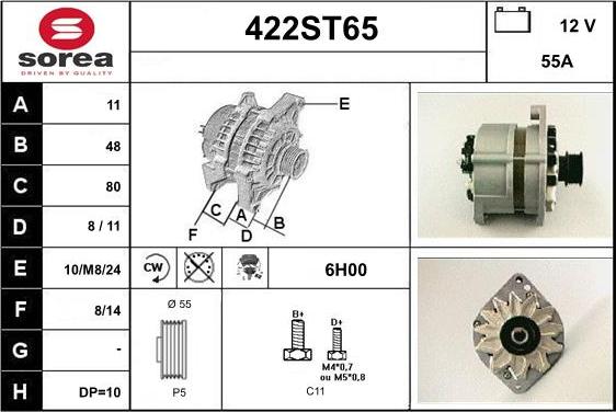 STARTCAR 422ST65 - Ģenerators adetalas.lv