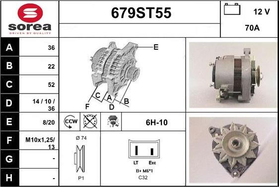 STARTCAR 679ST55 - Ģenerators adetalas.lv